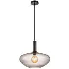 Nordlux Alton Pendellampa Glas Svart | Passande för E27