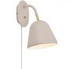 Nordlux Fleur 15 Vägglampa Metall Beige | Passande för E14