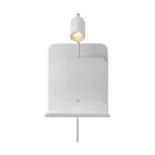 Nordlux Vägglampa Roomi Metall Vit | IP20 - Passande för 1x GU10 - med USB