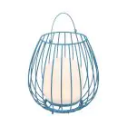 Nordlux Bordslampa Jim To-Go Portable Batteri Blå 3W 300lm - 827 Extra Varm Vit | 3-Stegs Dimbar 