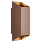Nordlux Nico Vägglampa Aluminium Rostig Up & Down | IP54 - Passande för 2x GU10