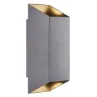 Nordlux Nico Vägglampa Aluminium Antracit Up & Down | IP54 - Passande för 2x GU10