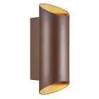 Nordlux Nico Vägglampa Aluminium Rostig Up & Down | IP54 - Passande för 2x GU10