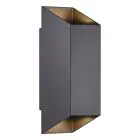 Nordlux Nico Vägglampa Aluminium Svart Up & Down | IP54 - Passande för 2x GU10