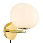 DFTP by Nordlux Shapes Vägglampa Metall och Glas Mässing | Passande för E14