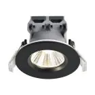 Flerpack 3x Nordlux Downlight Fremont Metall Svart 4.5W 345lm 36D - 827 Extra Varm Vit | 85mm - IP65 - Dimbar