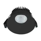 Nordlux Downlight Albric Aluminium Svart 8W 590lm 38D - 927 | 90mm - IP44 - Bästa Färgåtergivning - Dimbar