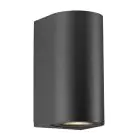 Nordlux Canto Vägglampa Aluminium Svart Up & Down | Passande för 2x GU10