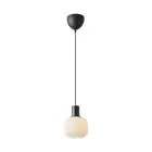 Nordlux Milford Mini Svart Pendellampa Glas Svart | Passande för 1x E27