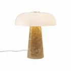 DFTP by Nordlux Bordslampa Glossy Marmor och Glas Beige | 220mm - Passande för 1x E14