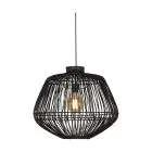 Good&Mojo Pendellampa Madagascar Rattan Svart | Passande för 1x E27 
