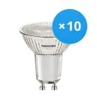 Flerpack 10x Noxion LED Spot GU10 PAR16 3W 230lm 36D - 830 Varm Vit | Dimbar - Ersättare 35W