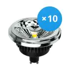 Flerpack 10x Noxion Lucent LED Spot GU10 AR111 12W 600lm 40D - 930 Varm Vit | Bästa färgåtergivning - Dimbar - Ersättare 50W