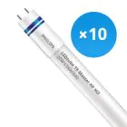 Flerpack 10x Philips LED Rör T8 MASTER (HF) High Output 20W 3100lm - 840 Kallvit | 150cm - Ersättare 58W