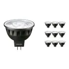 Flerpack 10x Philips Master LED Spot GU5.3 MR16 6.7W 440lm 36D - 930 Varm Vit | Bästa färgåtergivning - Dimbar - Ersättare 35W