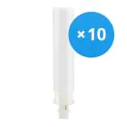 Flerpack 10x Ledvance Dulux-D LED 9W - 830 Varm Vit | 2-Stift - Ersättare 26W
