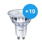 Flerpack 10x Philips Corepro LED Spot GU10 PAR16 2.7W 230lm 36D - 840 Kallvit | Ersättare 25W
