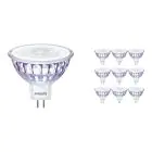 Flerpack 10x Philips Master Value LED Spot GU5.3 MR16 7.5W 660lm 36D - 940 Kallvit | Bästa färgåtergivning - Dimbar - Ersättare 50W