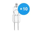 Flerpack 10x Osram Halogen G4 Capsule Halostar 10 W 