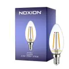 Noxion Lucent LED E14 Kronljus Filament Klar 2.5W 250lm - 827 Extra Varm Vit | Ersättare 25W