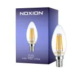 Noxion Lucent LED E14 Kronljus Filament Klar 4.5W 470lm - 827 Extra Varm Vit | Dimbar - Ersättare 40W