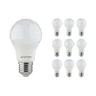 Flerpack 10x Noxion Lucent Classic LED E27 Päron Matt 4.9W 480lm - 830 Varm Vit | Ersättare 40W