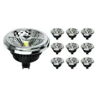 Flerpack 10x Noxion Lucent LED Spot GU10 AR111 15W 850lm 40D - 930 Varm Vit | Bästa Färgåtergivning - Dimbar -  Ersättare 75W