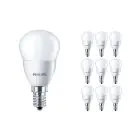 Flerpack 10x Philips Corepro LED Lustre E14 boll Matt 5W 470lm - 827 Extra Varm Vit | Ersättare 40W