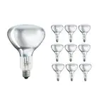 Flerpack 10x Philips BR125 IR 250W E27 230-250V Klar
