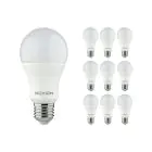 Flerpack 10x Noxion Lucent Classic LED E27 Päron Matt 11W 1055lm - 827 Extra Varm Vit | Dimbar - Ersättare 75W
