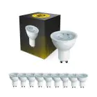 Flerpack 10x Bright Choice LED Spot GU10 PAR16 4W 345lm 36D - 827 Extra Varm Vit | Ersättare 50W