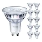 Flerpack 10x Philips Corepro LED Spot GU10 PAR16 4.9W 485lm 36D - 840 Kallvit | Ersättare 65W