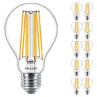 Flerpack 10x Philips Corepro LED Lampa E27 Päron Klar 17W 2452lm - 827 Extra Varm Vit | Ersättare 150W