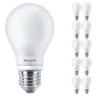 Flerpack 10x Philips Corepro LED Lampa E27 Päron Matt 7W 806lm - 827 Extra Varm Vit | Ersättare 60W