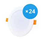 Flerpack 24x Bright Choice LED Downlight 12W 1080lm 120D - 840 Kallvit | Utskärning   115mm - Ersättare 1x18W