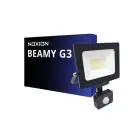 Noxion LED Strålkastare Beamy G3.1 Svart 30W 3300lm 110D - 830 Varm Vit | IP44 - Rörelse- och Ljussensor - Symmetrisk 