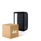 Flerpack 4x D'Lite Vägglampa Arlo Svart | IP44 - Passande för 1x E27