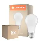 Flerpack 6x Ledvance Classic LED E27 Päron Matt 8.8W 806lm - 827 Extra Varm Vit | Dimbar - Ersättare 60W