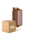 Flerpack 10x Nordlux Nico Vägglampa Aluminium Rostig Up & Down | IP54 - Passande för 2x GU10
