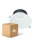 Flerpack 4x Philips LED Downlight Coreline DN142B Aluminium Vit 19.2W 2300lm 60D - 840 Kallvit | Utskärning   200mm - IP20 - Vit Reflektor