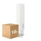 Flerpack 10x Philips CorePro PL-C LED 9.5W 1100lm - 840 Kallvit | 4-Stift - Ersättare 26W