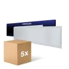 Flerpack 5x Noxion LED Panel Ecowhite V4.0 28W 3400lm - 840 Kallvit | 120x30cm - UGR 
