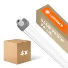 Flerpack 4x Ledvance LED Allmänbruksarmatur Vattentät Fukttät Slimvalue 50W 5500lm - 840 Kallvit | 150cm 