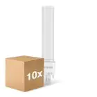Flerpack 10x Noxion Lucent PL-C LED 7.4W - 830 Varm Vit | 2-Stift - Ersättare 26W