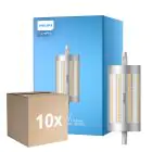 Flerpack 10x Philips Corepro LED Lineair R7s 118mm 17.5W 2460lm - 830 Varm Vit | Dimbar - Ersättare 150W