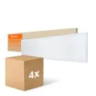 Flerpack 4x Ledvance LED Panel Kompakt Aluminium Vit 33W 3630lm - 840 Kallvit | 120x30cm
