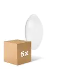 Flerpack 5x Ledvance Surface Cirkulär 250 13W 840 960lm Vit IP44 | Kallvit