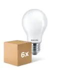 Flerpack 6x Philips Corepro LED Lampa E27 Päron Matt 8.5W 1055lm - 830 Varm Vit | Ersättare 75W