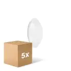 Flerpack 5x Ledvance Surface Cirkulär 250 13W 840 960lm Vit IP44 | Sensor - Kallvit