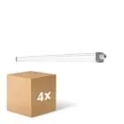 Flerpack 4x Ledvance LED Allmänbruksarmatur Vattentät Fukttät Slimvalue 36W 4000lm - 840 Kallvit | 120cm 